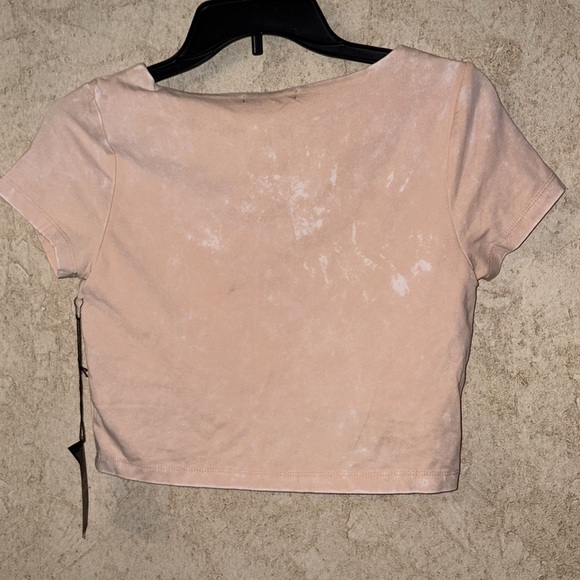 Forever 21 Pink Scoop Neck Short Sleeve Crop Top Size Medium New With Ta… - Picture 4 of 8